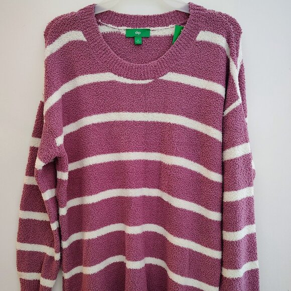 New Dip brand oversized sweater in pink with white stripes (Medium size) - Picture 1 of 5